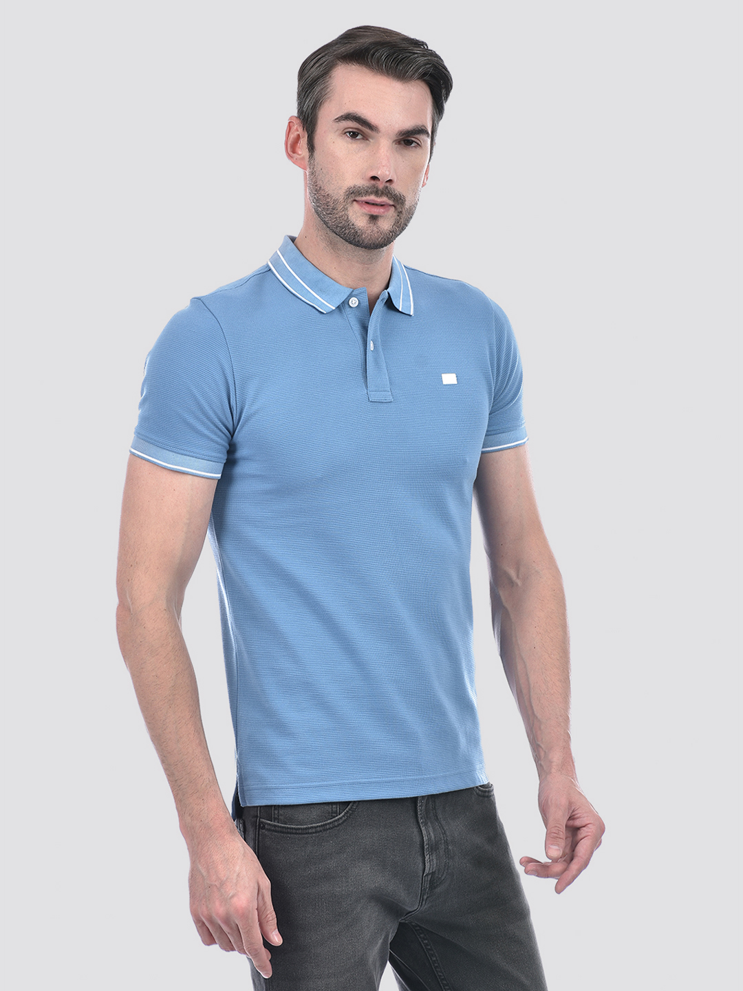 Numero Uno Men Striped Blue T-Shirt